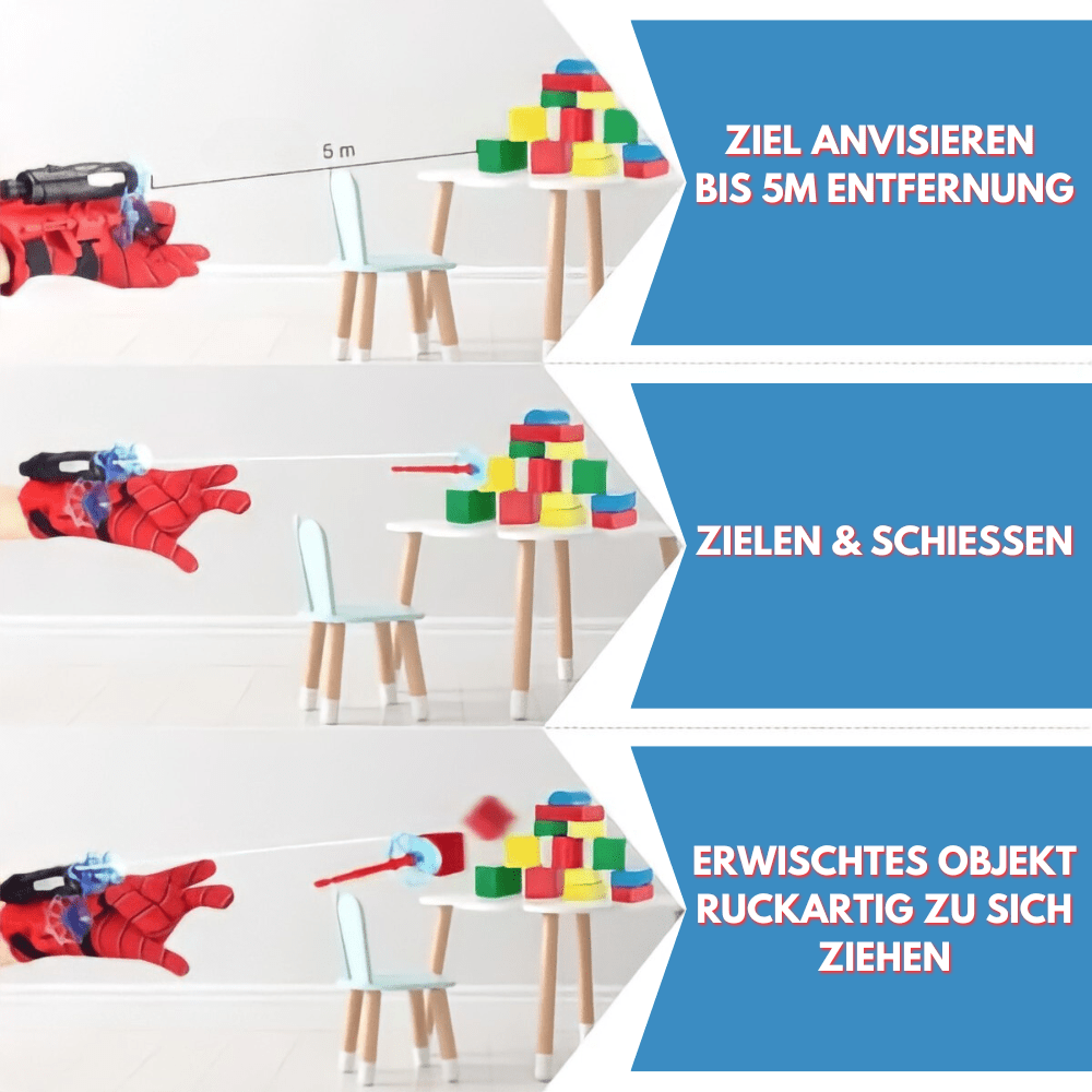 Superhelden-Spinnennetzwerfer Set